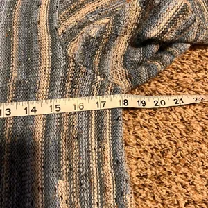 J Jill Striped Knit Sweater Pullover Long Sleeve‎ Blue Grey XS thumbnail 3