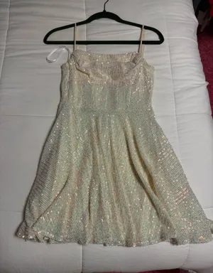 Pearl White Windsor Mini Dress thumbnail 1