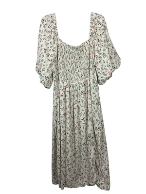 Old Navy Floral Smocked Back Puff Sleeve Size 3X thumbnail 9