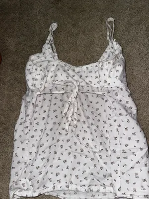 PacSun Tank Top White Floral thumbnail 3