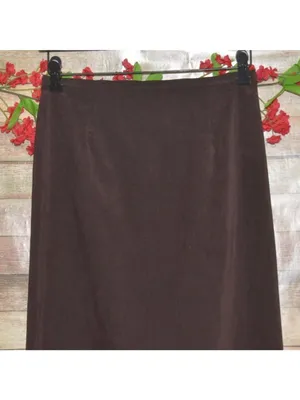 Simply Irresistible Skirt Size 8 Brown Maxi Long Minimalist Made USA Y2K thumbnail 3