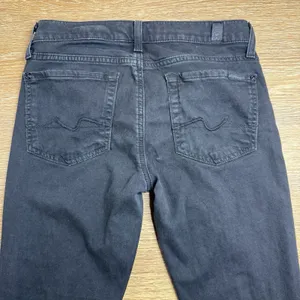7 For All Mankind Gwenevere Skinny Jeans Women's Size 28 Black Stretch Designer thumbnail 10