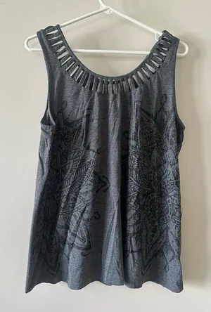 Women’s grey tank top xl Gray thumbnail 1