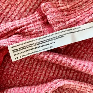 Free People Intimately Waffle Knit Henley Bodysuit Womens‎ Size M Pink Thermal thumbnail 5