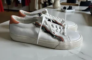 MADEWELL Women's Ruffle Leather Trainers Sneakers Size 7.5 thumbnail 1