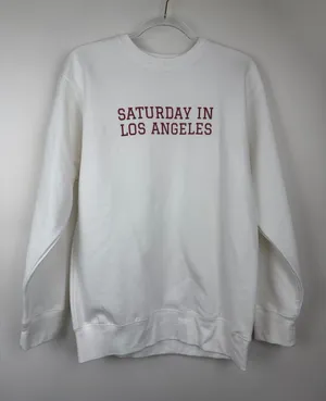 Gameday Graduate Saturday in Los Angeles USC Trojans White Pullover Sweatshirt M thumbnail 1