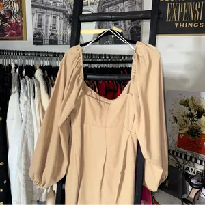 Princess Polly Lillie Beige Corset Mini Dress Long Sleeve Bodycon US 12 EUC thumbnail 11