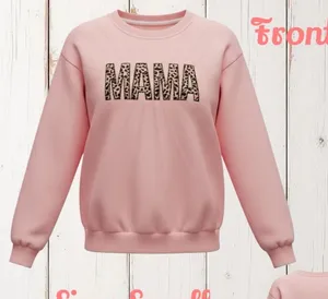 Leopard Mama Blush Pink Sweater thumbnail 1
