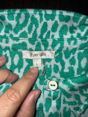 Tyler Boe Shirt Sleeve Polo Leopard Rosette Print Preppy Bold Streetwear thumbnail 6