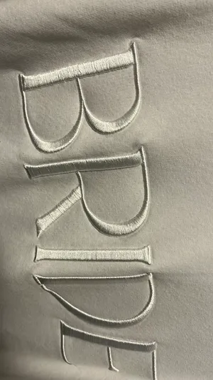Miss to Mrs Bride white Crewneck sweatshirt thumbnail 3