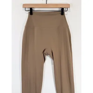 SET ACTIVE Womens Leggings Brown Sportbody Sporty High Rise Stretch Medium thumbnail 6