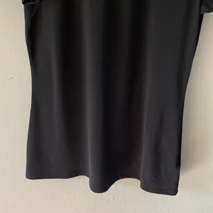 Express Black Top with Sheer Sleeves thumbnail 2