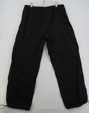 PINK Victoria's Secret Black Cargo Pants Bungee Hem XL Utility Joggers thumbnail 1