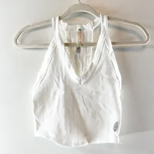 FP Movement All Clear V Neck Ribbed Racerback Cami Tank Top White M/L thumbnail 5