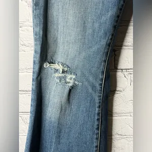 American Eagle 77 high rise flared leg jeans size 12 thumbnail 4