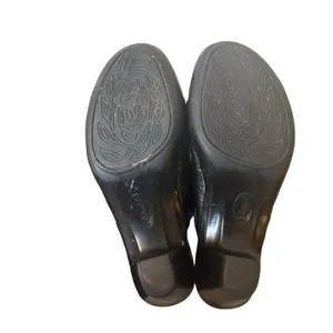 Björndal Shoes Susan Womens 6M Black Leather Mule Slip On Casual Heel Neutral thumbnail 6