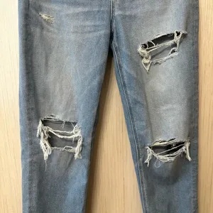 American Age American Eagle AE Stretch Mom Straight Jean Blue Medium Wash‎ Womens Size 8 thumbnail 4