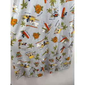 Disney Shopping Mickey Friends Dress Womens L Hawaiian Surfing Tropical Y2K thumbnail 3