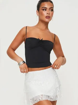 Princess Polly Vihaann Top in Black thumbnail 3