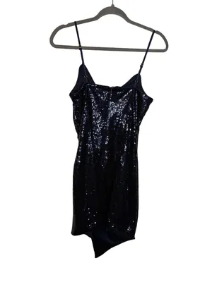 ✨ Lulus Disco Nights‎ Sequin Dress Medium 🖤🌙 thumbnail 5
