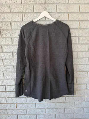 Lululemon Open Your Heart Long Sleeve Reversible Striped Yoga Running Workout thumbnail 12