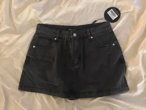 White Fox Mini Skirt Boutique Black thumbnail 2