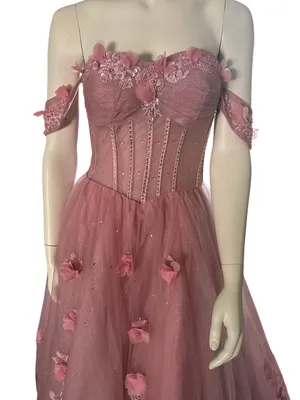 Warm Notices Quinceanera/Ball Gown Dusty Pink Size 8 NWT thumbnail 6