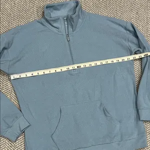 Marc New York Light Blue Half-Zip Pullover Sweater thumbnail 3