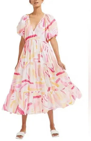 Anthropologie Steele Nakana Dress In Carnival Print thumbnail 5