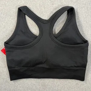 SPANX Rib Seamless Medium Impact Sports Bra Size XL Black Racerback 50238R NWT thumbnail 8