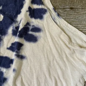 Free People Tie-Dye Sleeveless Top with Crotchet Hem Size Medium thumbnail 2