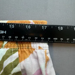 C&C California Linen Pants Women's XL Cropped Wide Legged Tropical Coastal thumbnail 6