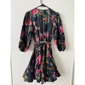 Rhode XS Jenny Mini Dress in Black Floral thumbnail 7