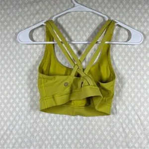 Lululemon Lime Green Racerback Criss Cross Sports‎ Bra thumbnail 3