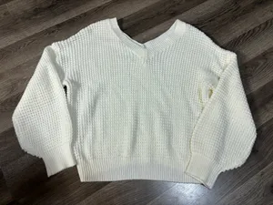 Cream chunky sweater Amazon  thumbnail 1