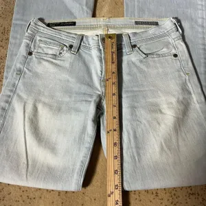 Y2K Citizens of Humanity Ingrid 002 Low Waist Flare‎ Jeans Light Wash Stretch 27 thumbnail 3