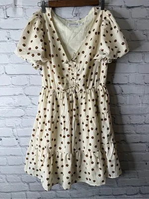Petal and pup Cream Floral Tiered Babydoll Dress size 4 thumbnail 2