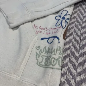 Lonely Ghost Girl Gang White Scrawl Sweatshirt Hoodie / Size Small thumbnail 2
