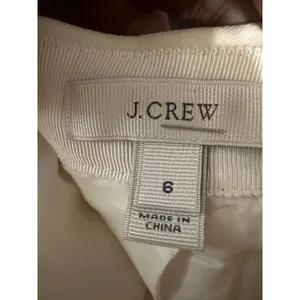 J.Crew Ivory Pleated‎ A-Line Mini Skirt Size 6 Off White 41460 SP13 Womens thumbnail 4