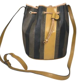 Fendi Vintage Pequin Mon Tresor Bucket Bag Drawstring – FLAWS PROJECT thumbnail 1
