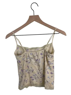 Vintage Y2K Victoria's Secret Lace Trim Floral Cami Tank Top Size Medium Fairy thumbnail 9