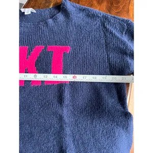Tribal Jeans Navy Blue Ski Sweater Medium thumbnail 4