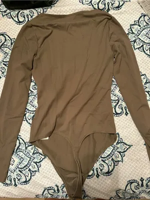 Abercrombie Knot Front Long Sleeve bodysuit thumbnail 3