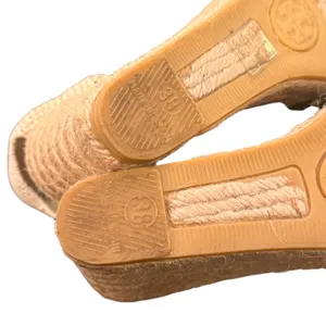Tory Burch Wedge Espadrille Lace‎ Up Ankle Strap 38 Geometric Canvas Resortwear thumbnail 11