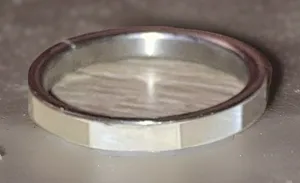 Silver color band 3mm size 6 ring thumbnail 1