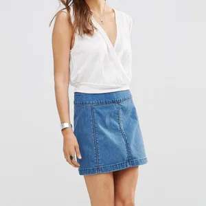 Free People Zip To It Denim Mini Skirt thumbnail 2
