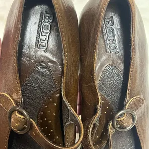Hand Crafted Born Mary Jane Heeled Shoe Brown Genuine leather Size 9.5 Bin11 thumbnail 4