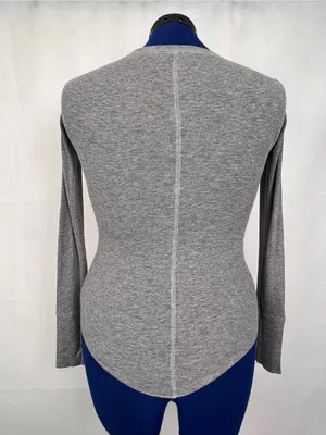 Aeropostale Ribbed Henley Long Sleeve Top, Size: X-Small thumbnail 2