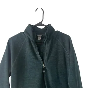 Eddie Bauer Women's Size Small Green Half‎ Zip Fleece Pullover Sweater thumbnail 3
