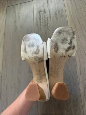 Steve Madden Beige Slip On Heel Sandals Women's Size 7.5 thumbnail 7
